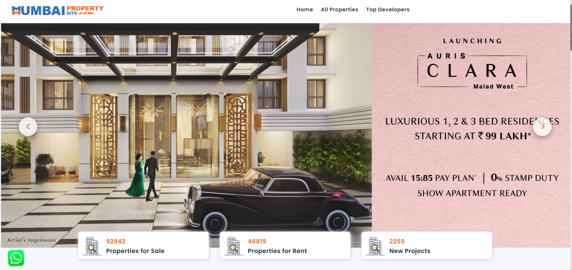 mumbaipropertysite website preview image